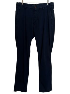 Wings + Horns Classic Chino Pants Navy Blue Size 34 Business Casual Office